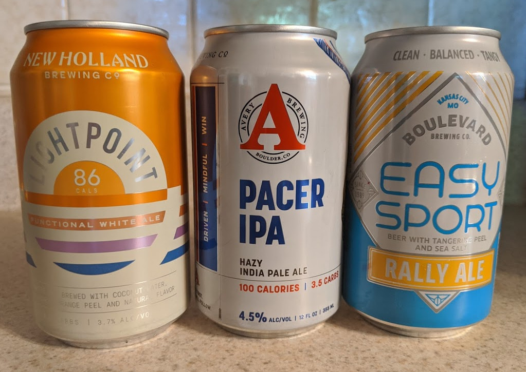 Lightpoint, Pacer IPA, and Easy Sport.