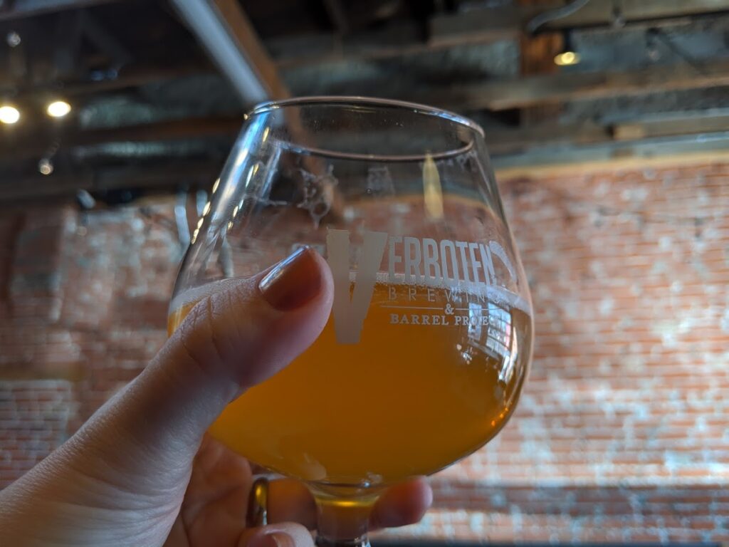 Somebody to Love Brut IPA in the taproom.