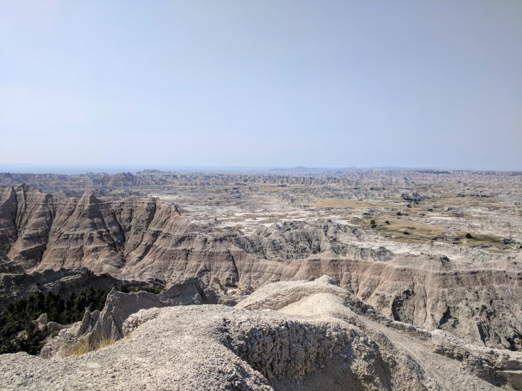 Badlands National Park in South Dakota.