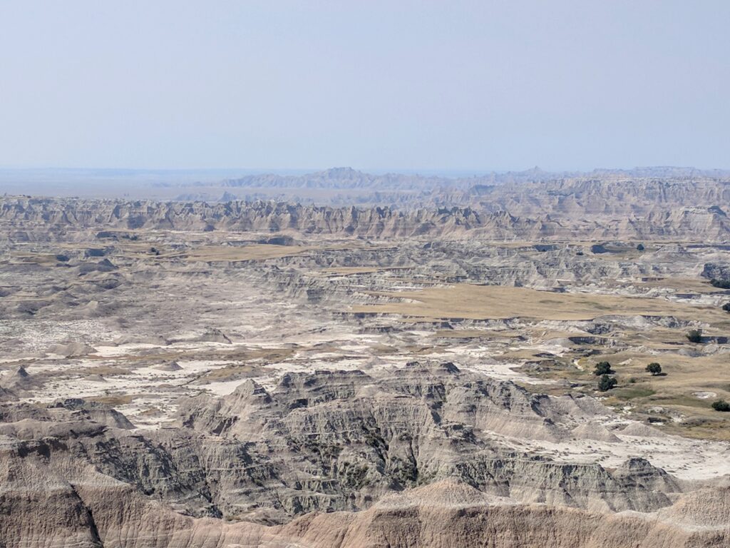 Badlands National Park in South Dakota.