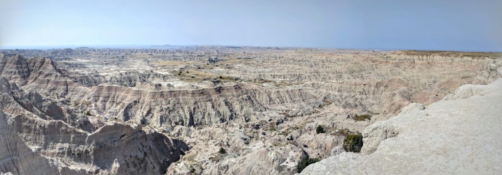 Badlands National Park in South Dakota.