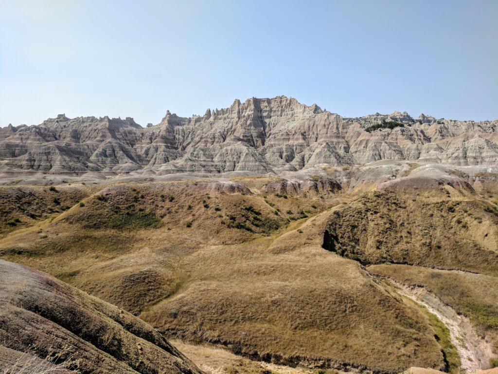 Badlands National Park in South Dakota.