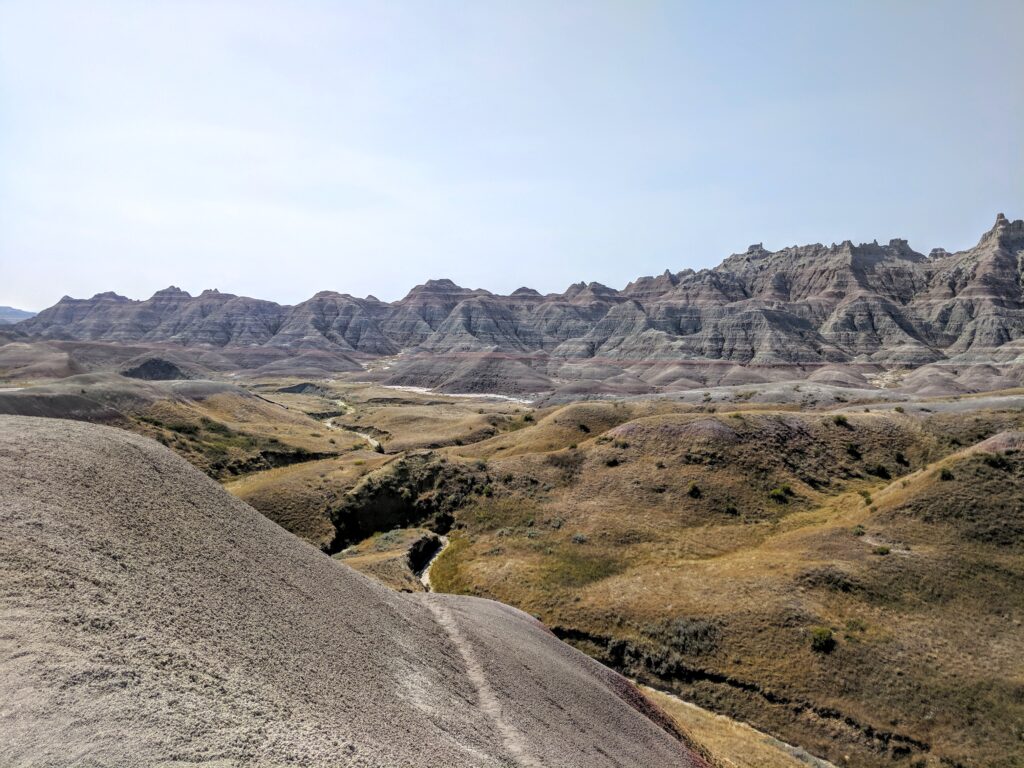 Badlands National Park in South Dakota.