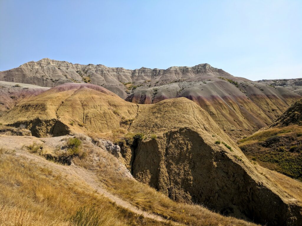 Badlands National Park in South Dakota.