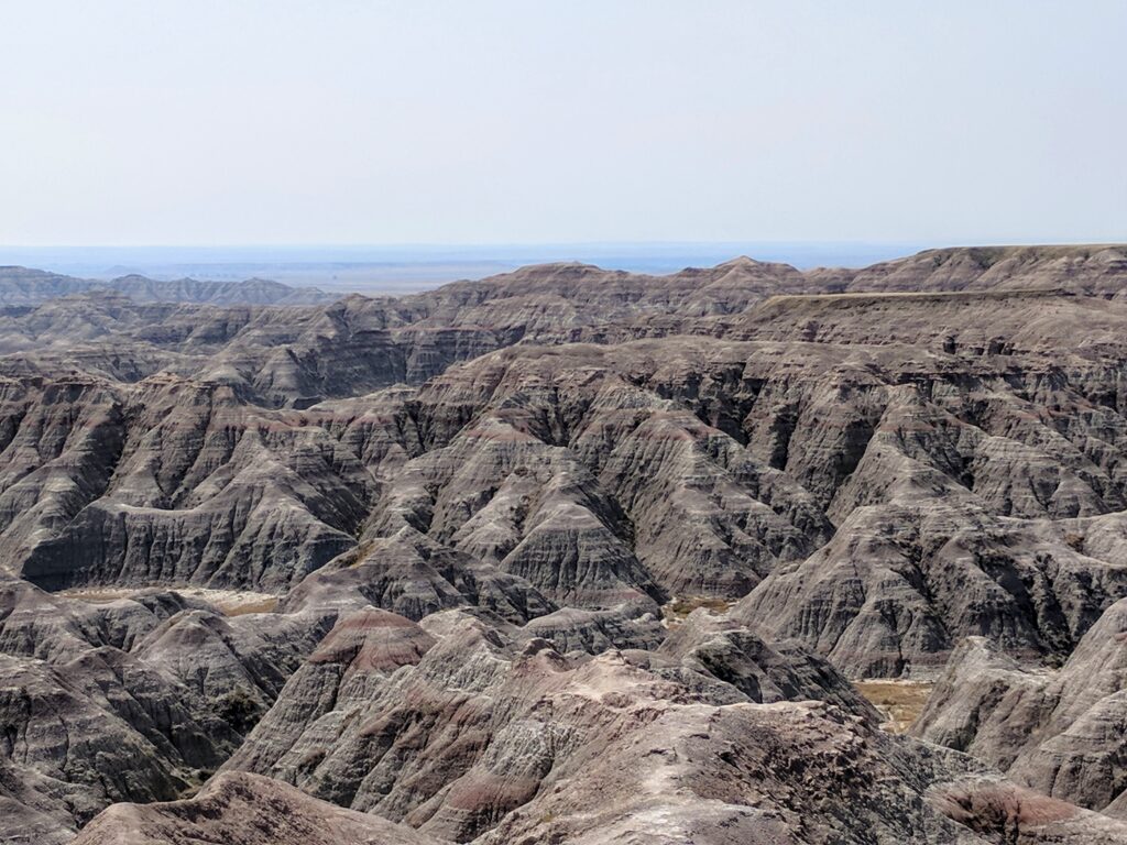 Badlands National Park in South Dakota.