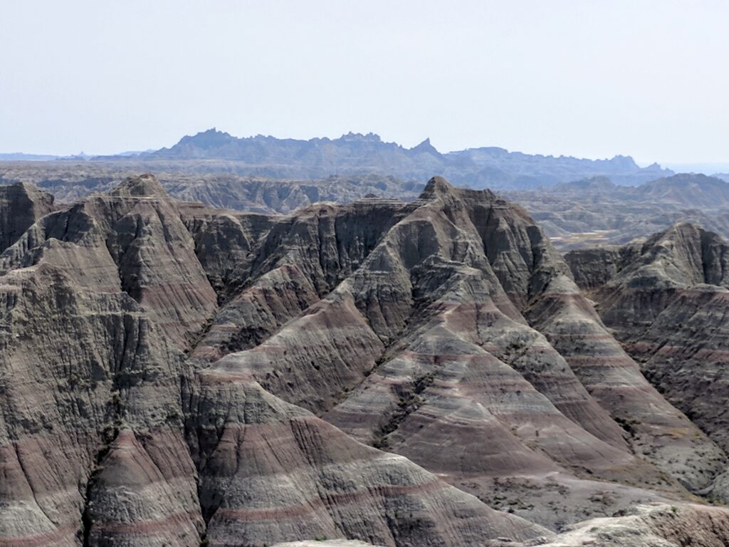 Badlands National Park in South Dakota.