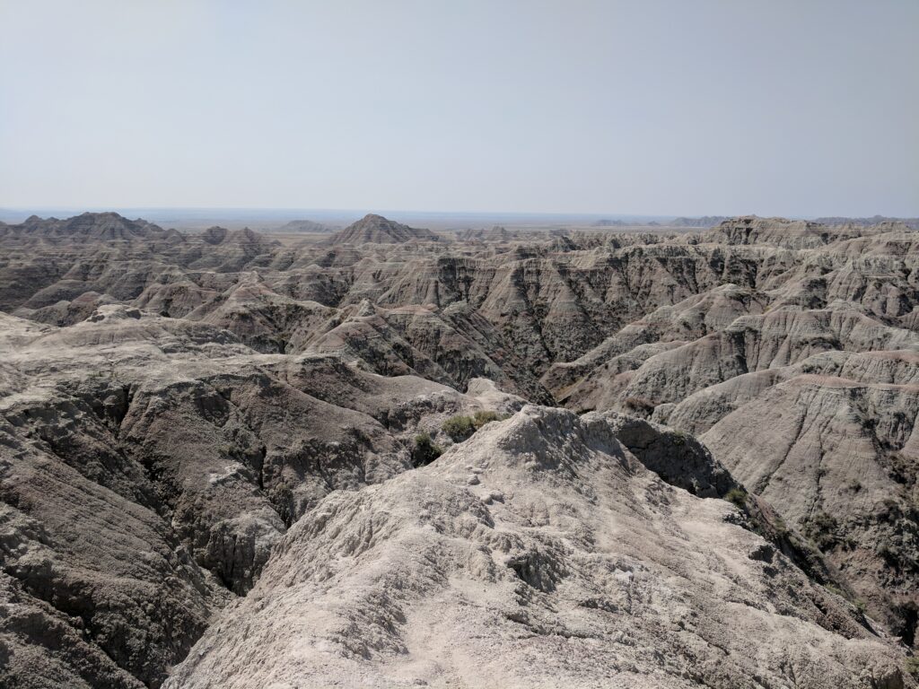 Badlands National Park in South Dakota.