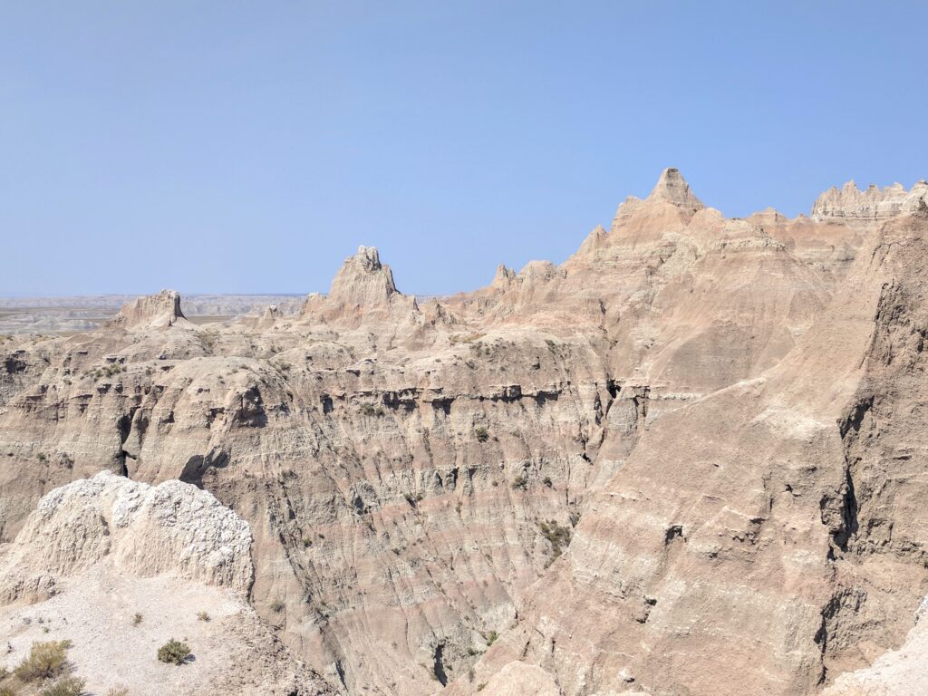 Badlands National Park in South Dakota.