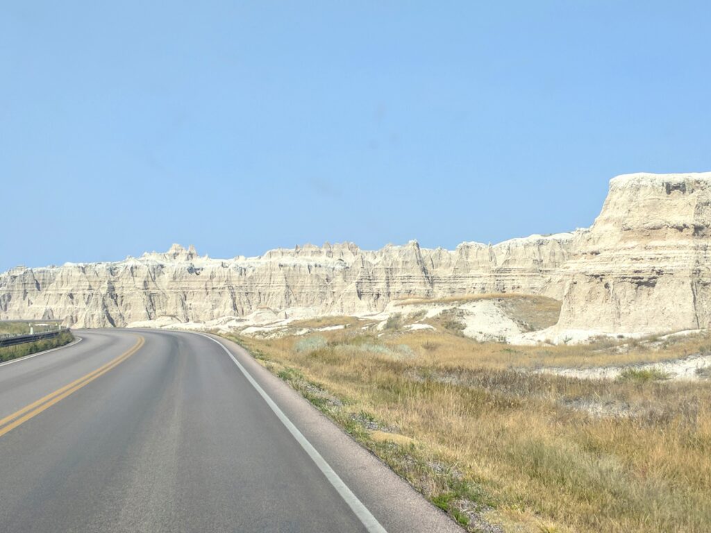 Badlands National Park in South Dakota.