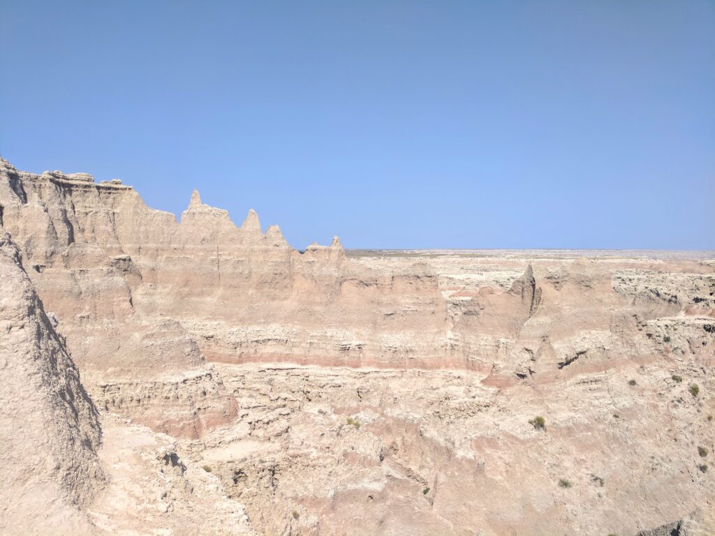 Badlands National Park in South Dakota.