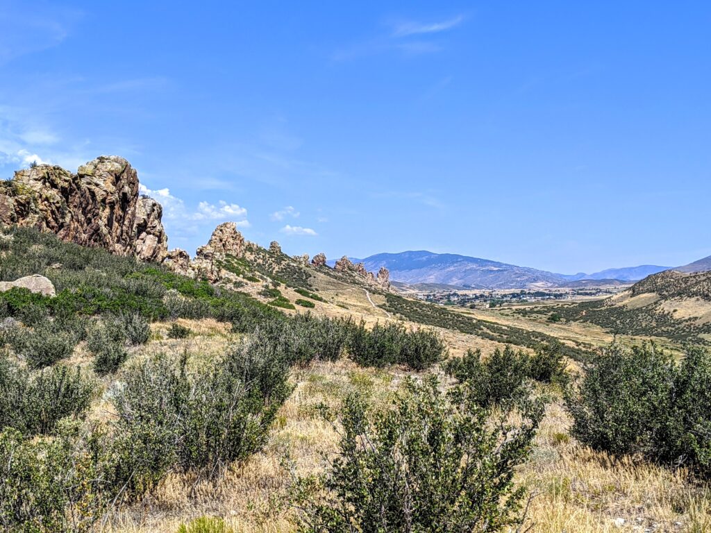 View at Devil's Backbone Open Space in Loveland, Colorado.