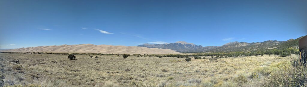 Visiting the Great Sand Dunes National Park.