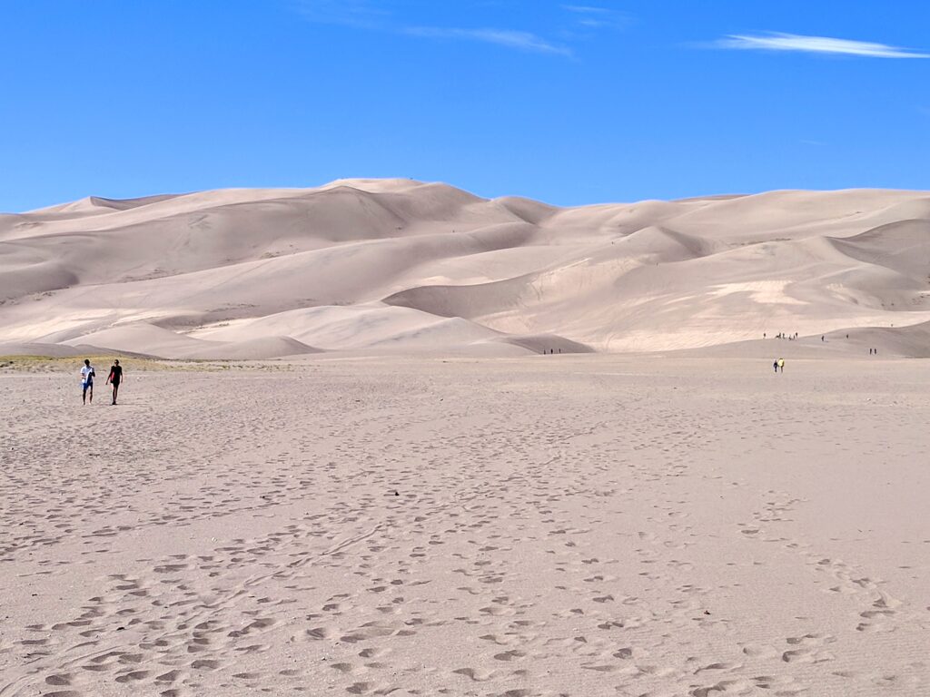 Visiting the Great Sand Dunes National Park.