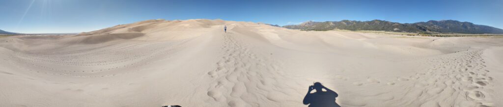 Visiting the Great Sand Dunes National Park.