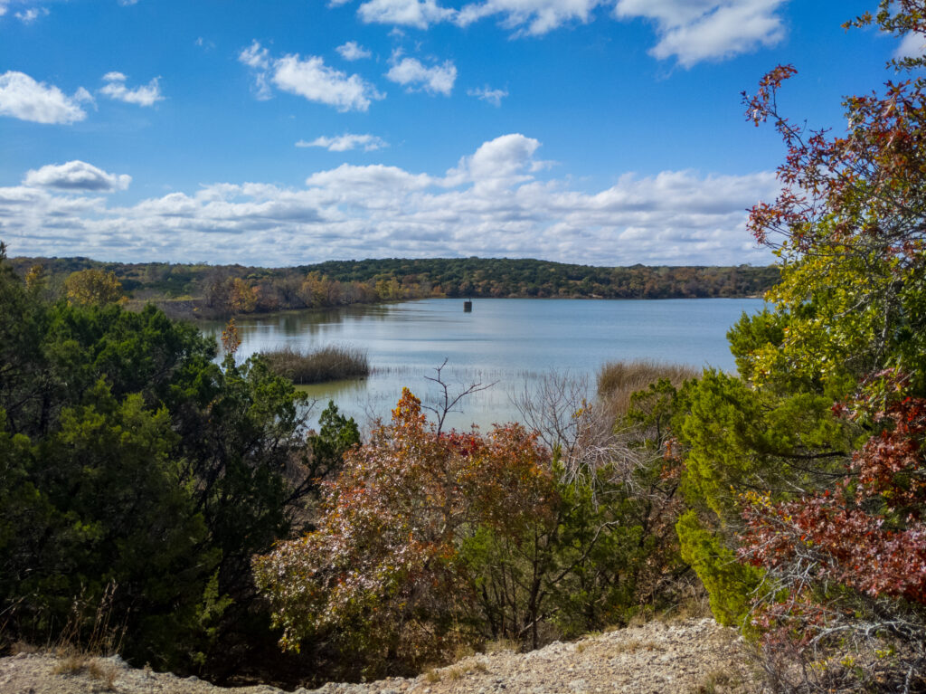 Cedar Lake at Cleburne State Park.