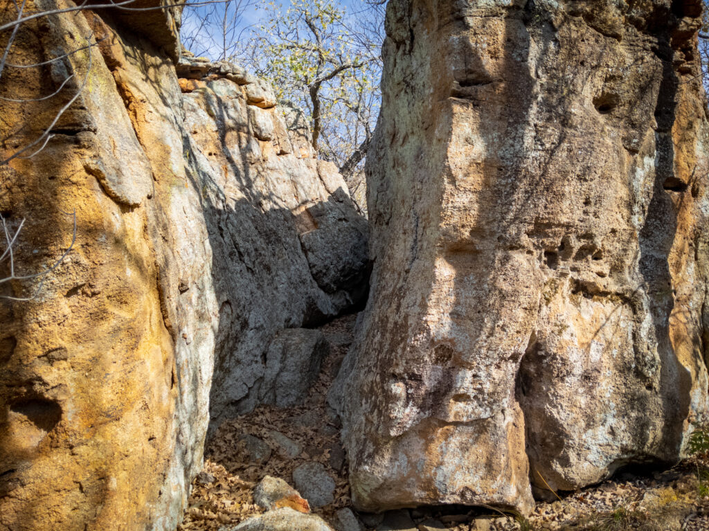 Penitentiary Hollow at Lake Mineral Wells State Park, Texas.