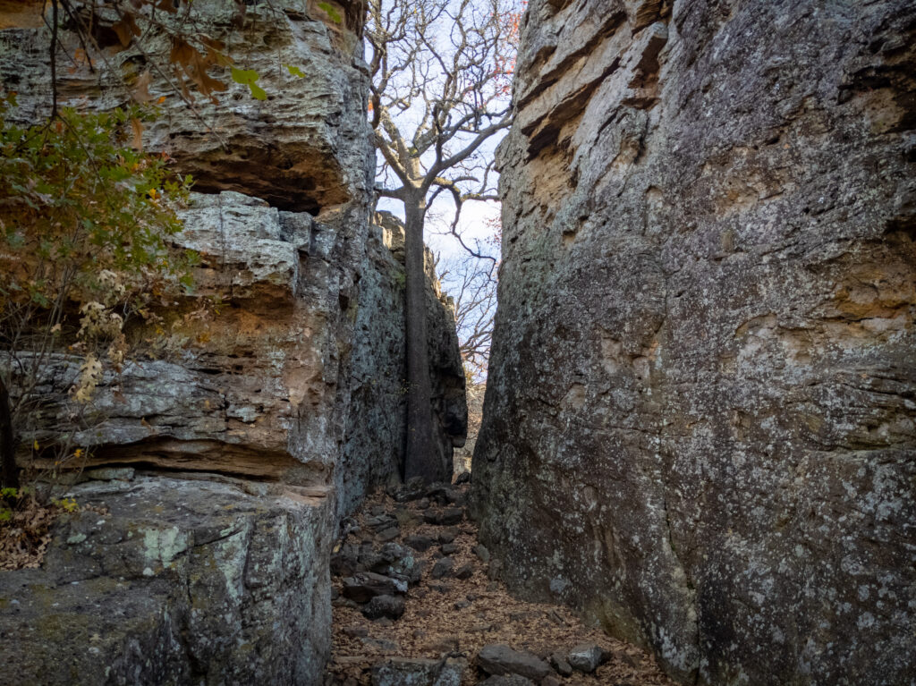 Penitentiary Hollow at Lake Mineral Wells State Park, Texas.