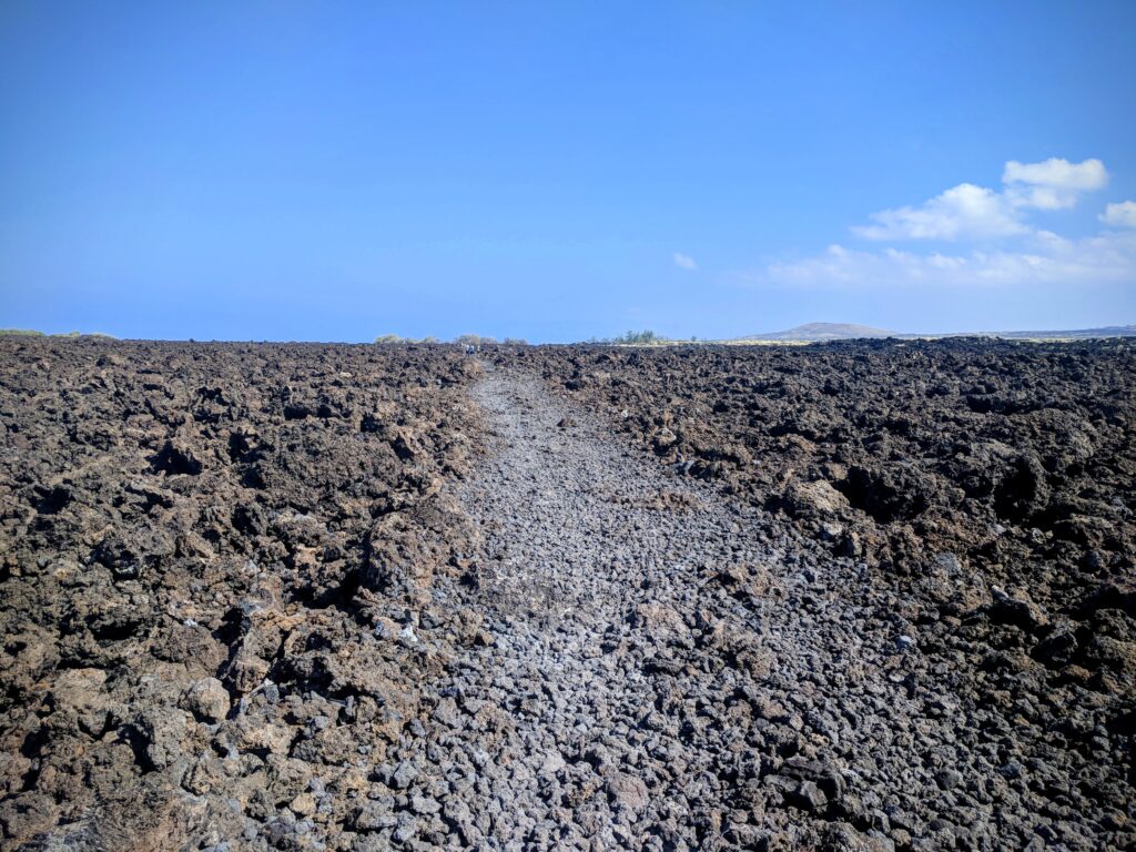 Trail to Makalawena Beach, Kailua-Kona, Hawaii.