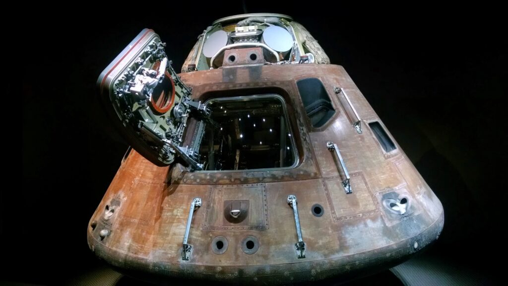 Space capsule at the Apollo/Saturn V Center.