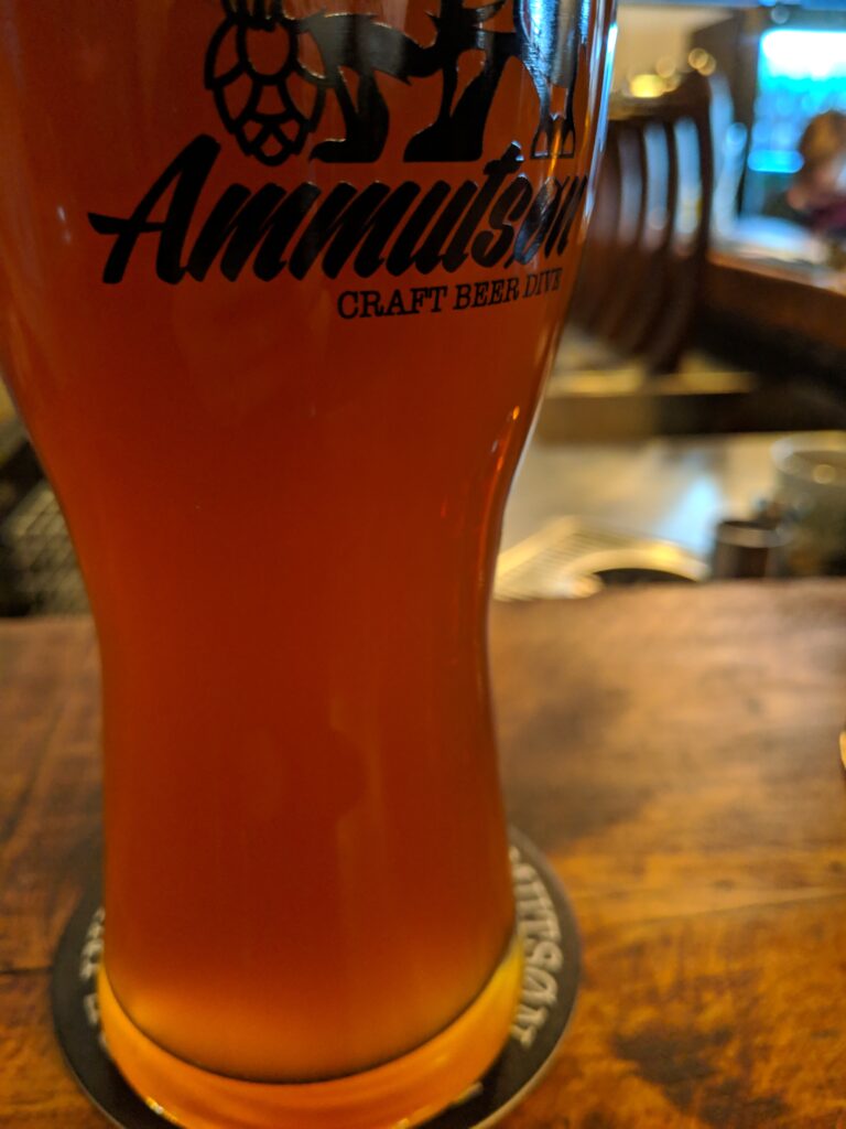 Beer at Ammutson in Vienna, Austria.