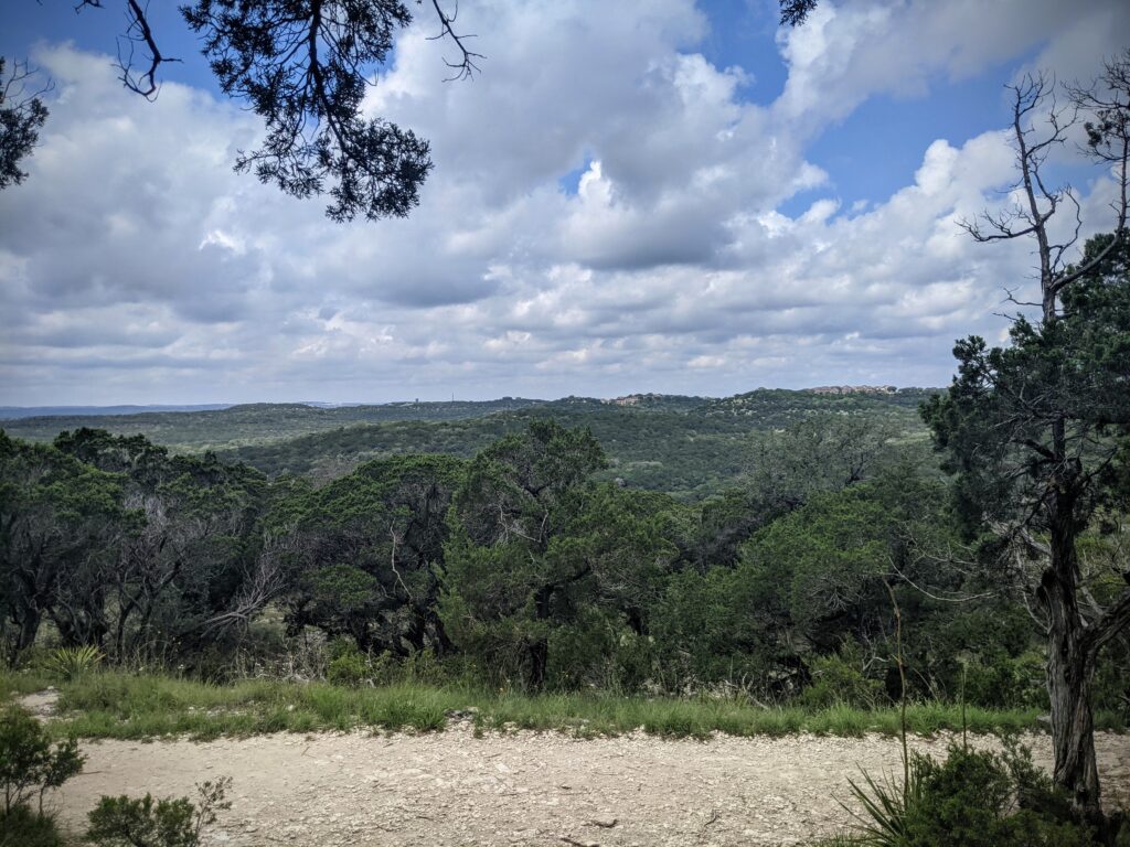 View from the River Place Nature Trail in Austin, TX.