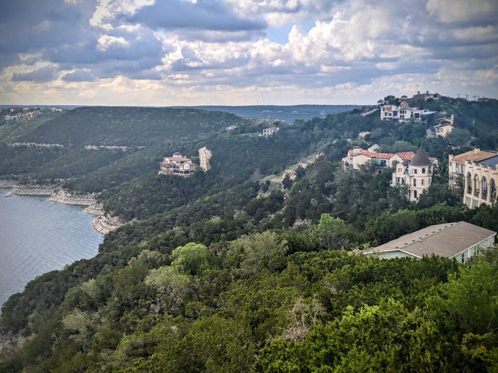 View from The Oasis at Lake Travis, TX.