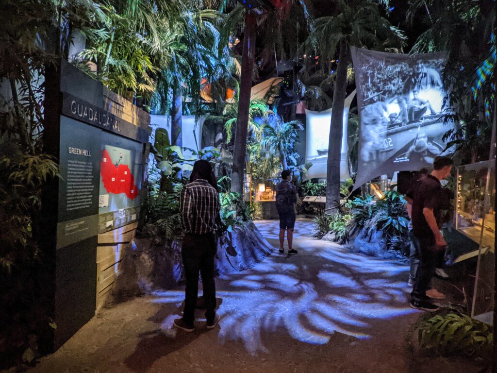 Immersive exhibit at the World War II History Museum in New Orleans, Louisiana.