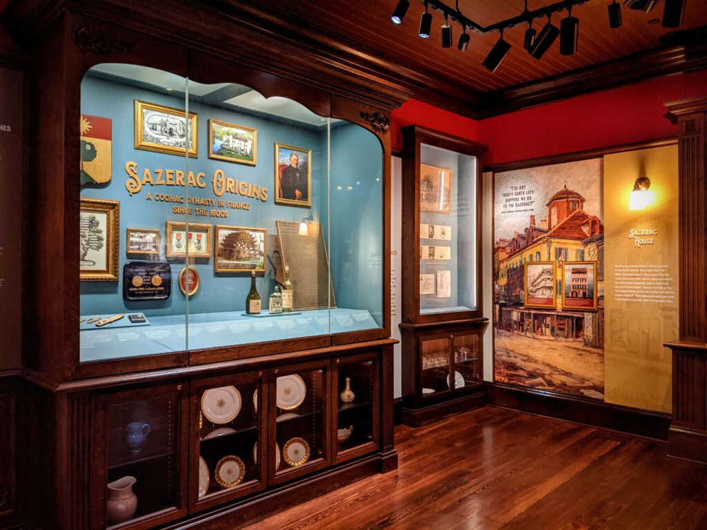 Exhibit at the Sazerac House in New Orleans, Louisiana.