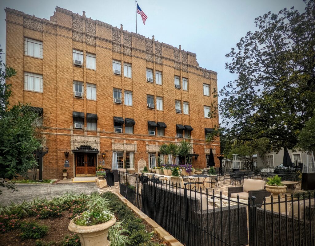 The historic Faust Hotel in New Braunfels, Texas.