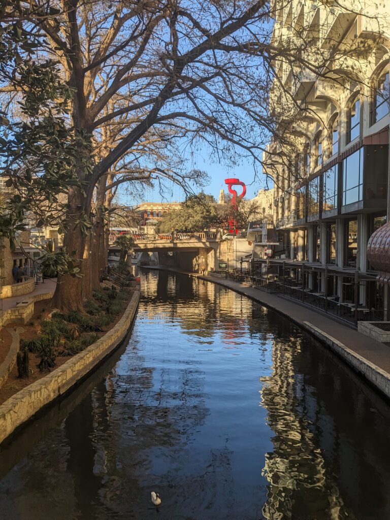 Daytime view of the San Antonio Riverwalk.