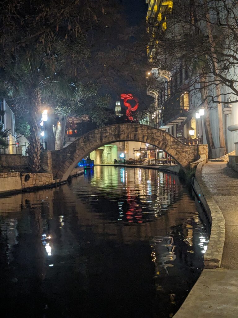 Bridge over the San Antonio Riverwalk.